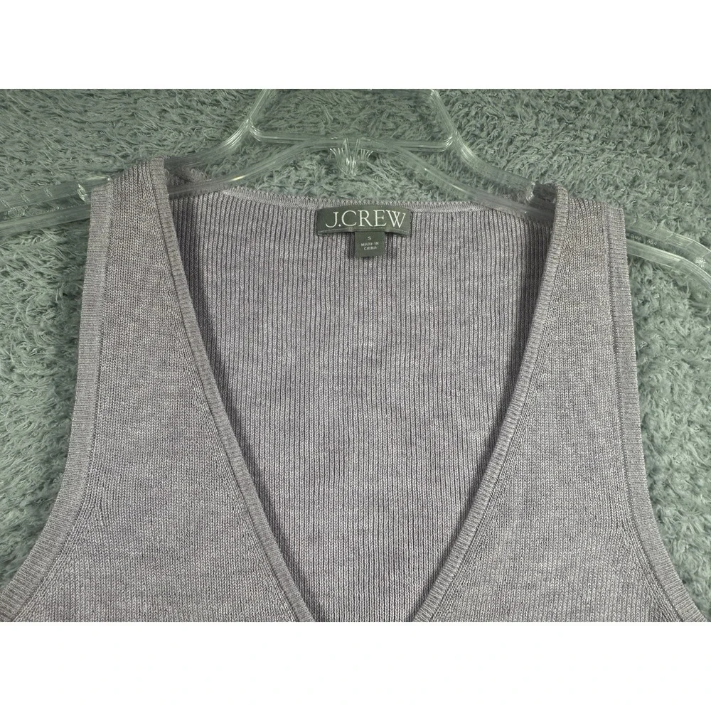 J.Crew Fitted  Button Up Purple Sweater Vest Women's  Size‎ Small